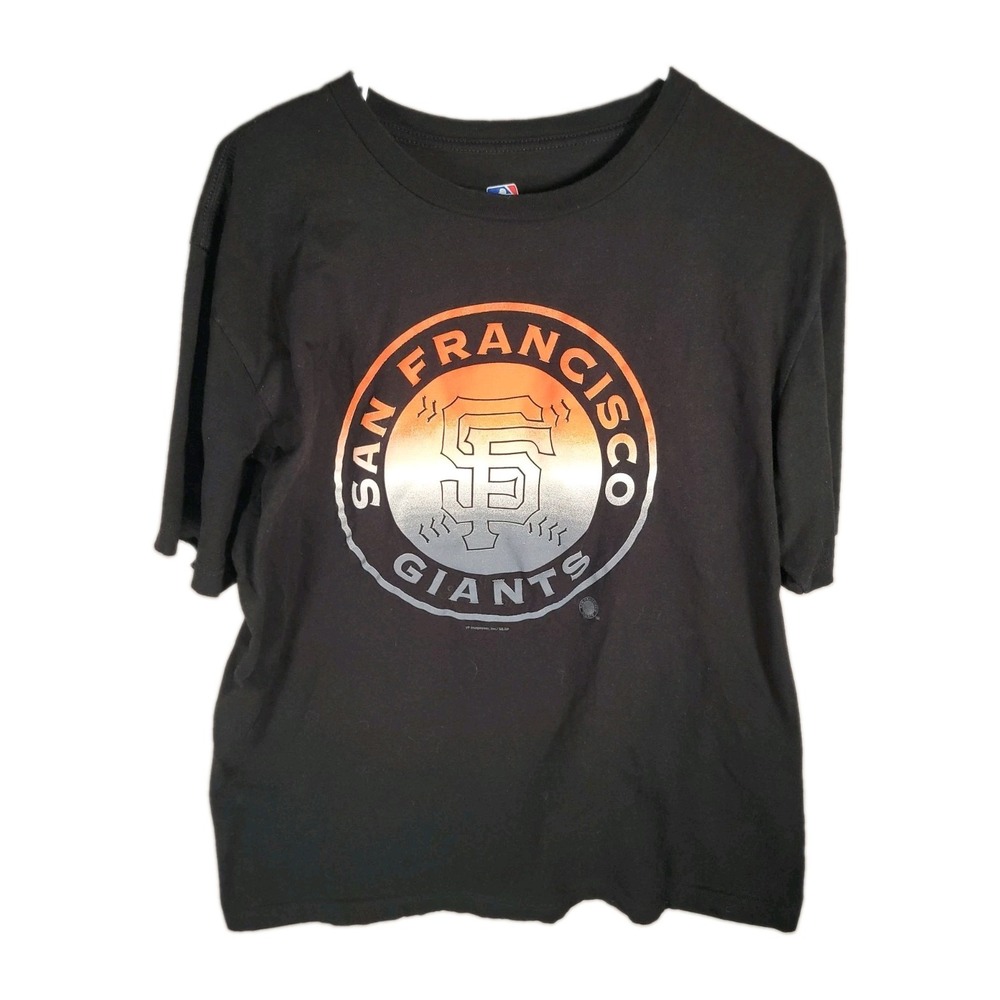 SF Giants Shirt Mens XL Black MLB Genuine Merchandise Baseball Graphic Tee Top